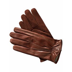 Mey & Edlich Herren Leder-Handschuhe Braun einfarbig 10/11, 01