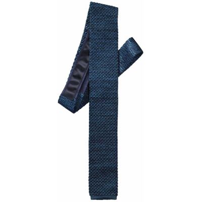Mey & Edlich Perlstrick Krawatte Blau 01 Mey & Edlich Perlstrick Krawatte Blau 01