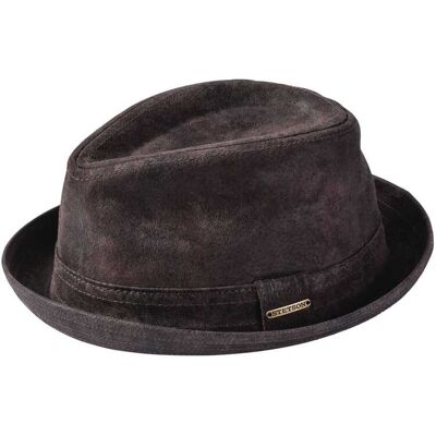 Stetson Leder-Trilby Braun 58/59 Stetson Leder-Trilby Braun 58/59