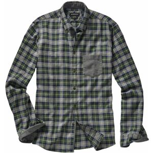 Mey & Edlich Herren Flanell Hemd Regular Fit Button-down-Kragen Gruen kariert 38, 39, 40, 41, 42, 43, 44, 45, 46