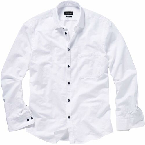 Mey & Edlich Nicht-so-glatt-Hemd Weiß 41