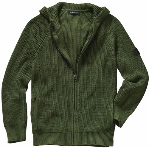 Mey & Edlich Gestrickte Kapuzenjacke Grün 46