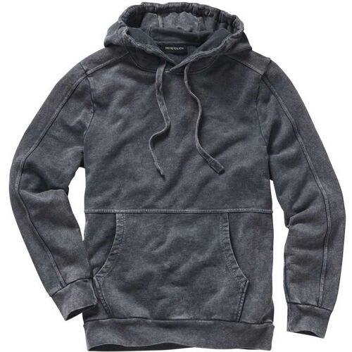 Mey & Edlich Ecken-Kanten-Denimhoodie Grau 46
