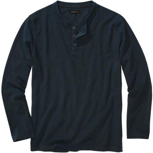 Mey & Edlich Klare-Kante-Shirt Blau XXL