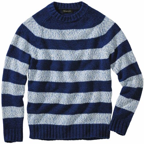 Mey & Edlich Sechs-Ringe-Pullover Blau 58