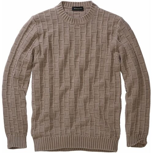Mey & Edlich Grundstein-Pullover Braun 48