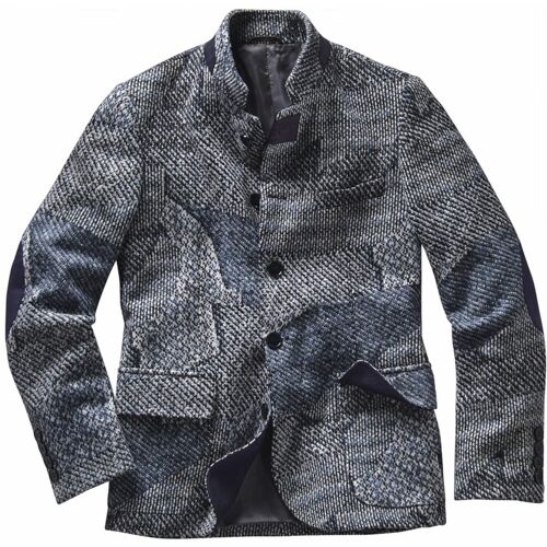 Mey & Edlich Sashiko-Strick-Janker Blau 98