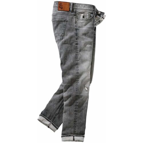 Mey & Edlich Gerockte Selvedge-Jeans Schwarz 33/32