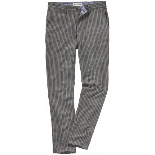 Mey & Edlich Streifen-Strick-Chino Grau 46