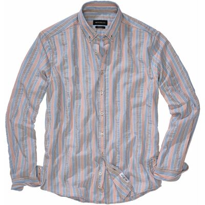 Mey & Edlich Doppelschicht-Streifenhemd Blau GR.46 Mey & Edlich Doppelschicht-Streifenhemd Blau GR.46