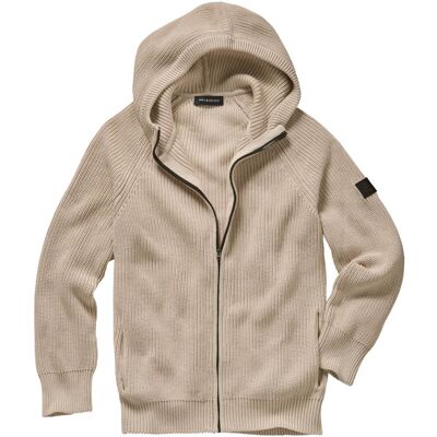 Mey & Edlich Gestrickte Kapuzenjacke Beige 50 Mey & Edlich Gestrickte Kapuzenjacke Beige 50