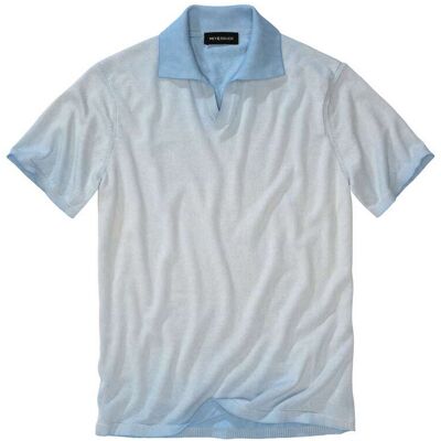 Mey & Edlich Psst-Poloshirt Blau 48 Mey & Edlich Psst-Poloshirt Blau 48