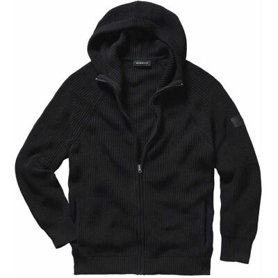 Mey & Edlich Gestrickte Kapuzenjacke Schwarz 54 Mey & Edlich Gestrickte Kapuzenjacke Schwarz 54