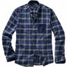 Mey & Edlich Herren Flanell Hemd Regular Fit Button-down-Kragen Blau kariert 38, 39, 40, 41, 42, 43, 44, 45, 46