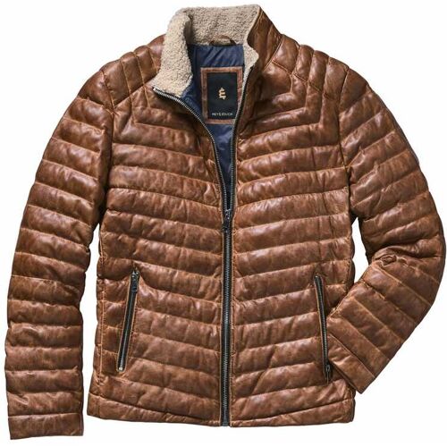 Mey & Edlich Hartgesottene Lederjacke Braun 46