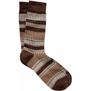 Mey & Edlich Herren Socken Braun gestreift 39-42, 43-46