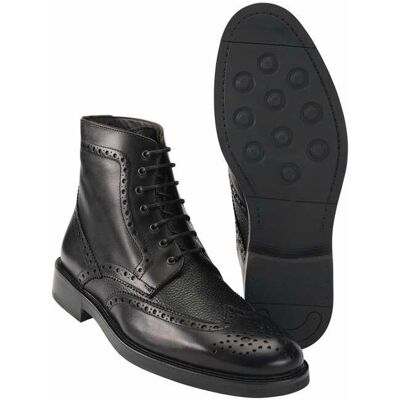 Mey & Edlich Brogue-Boot Schwarz 42 Mey & Edlich Brogue-Boot Schwarz 42