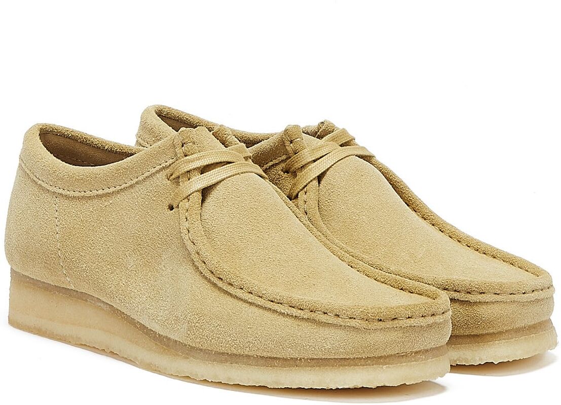 Clarks Originals Wallabee Herren Ahorn Schuhe EU 42 Beige