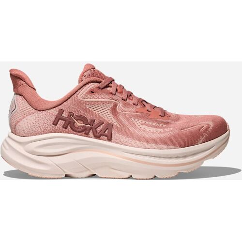 HOKA Clifton 10 Schuhe für Damen in Blush/Rose Latte Größe 38 Weit   Straße