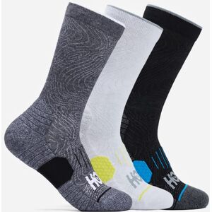 HOKA Dreierpack halblange Laufsocken in White/Black/Grey Größe S HOKA Dreierpack halblange Laufsocken in White/Black/Grey Größe S