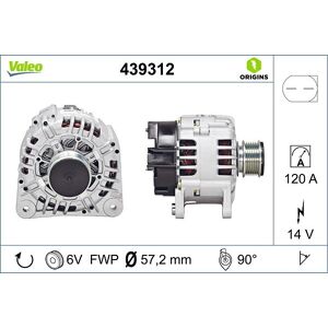 Valeo Generator Valeo Origins New (439312) Für Vw Golf 4 Polo 9n Audi A3 8l