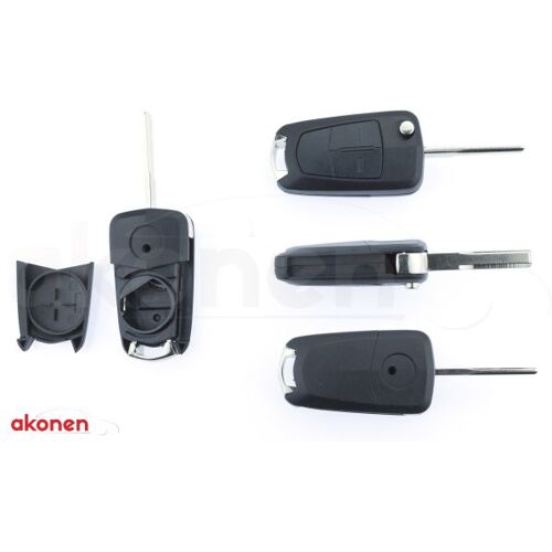B Car Gehäuse, Autoschlüssel 004op001 Schwarz/silber Für Opel 95528949 93178494 139017 Schwarz/silber