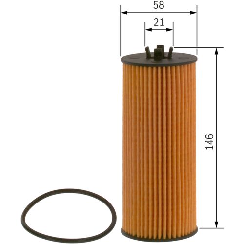 Bosch Ölfilter F 026 407 237 Mit Dichtung 58mm Für Mercedes-Benz A1771800110 1771800110 A2781800009