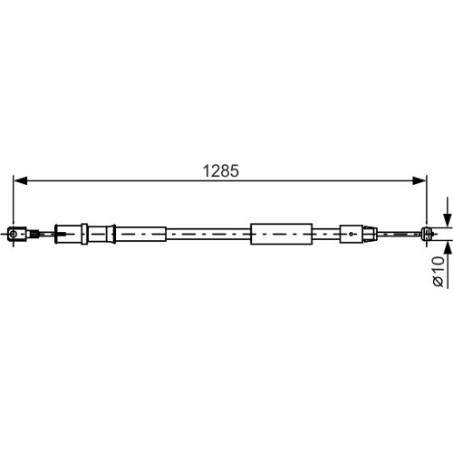Bosch Seilzug, Feststellbremse 1 987 482 026 Für Mercedes-Benz A6394203585 6394270438 A6394270438