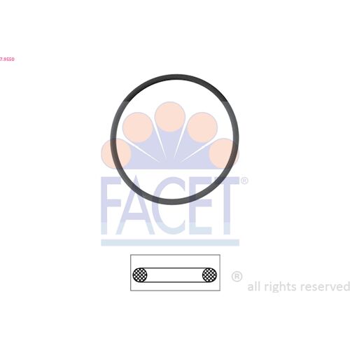 Facet Dichtung, Thermostatgehäuse Thermostat 7.9550 Thermostatgehäuse,Dichtung, Für Alfa Romeo Daewoo Holden General Motors Fiat Vauxhall Lancia Bmw