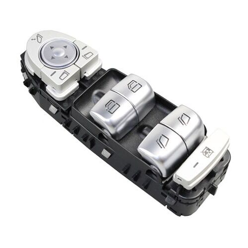 Metzger Schalter, Fensterheber 0916692 Fahrerseitig Chrom/schwarz Für Mercedes-Benz A4475450413 A44754504139051 Chrom/schwarz