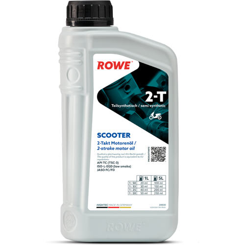 Rowe Hightec 2-T Scooter (1 L) 20030-0010-99 2-Takt Motoröl Teilsynthetiköl