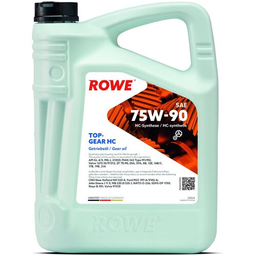 Rowe Hightec Topgear Sae 75w-90 Hc 5l 25034-0050-99 Schaltgetriebeöl,Getriebeöl 75w-80