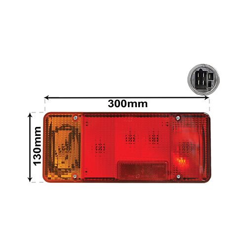 Van Wezel Heckleuchte 2810925 Links Mit Lampenträger Für Iveco 0000001904640 1904640