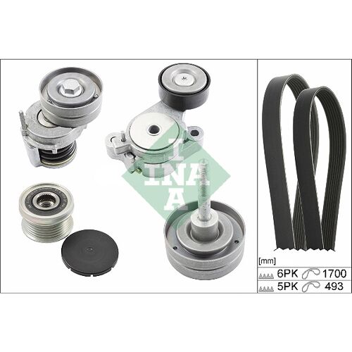 Ina Keilrippenriemensatz 529 0519 20 Für Skoda Vw Seat Audi 04c903026b 04c903026f 04c903026e