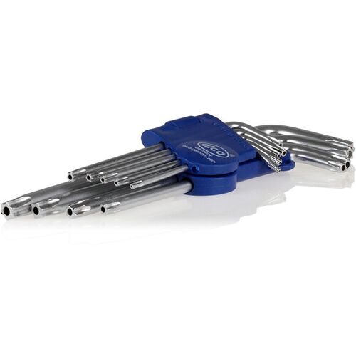 Alca Innen-Torx-Schlüssel High-Power (9-Tlg. Mit Bohrung) 446100 Winkelschraubendrehersatz