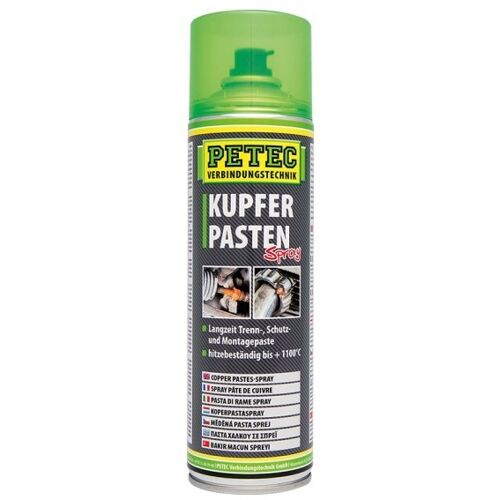 Petec Kupferpasten-Spray (500 Ml) Fettspray,Kupferfett,Fett Kupfer  70350 Kupfer