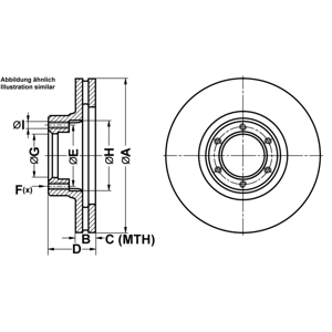 Ate Bremsscheibe 24012401031 Belüftet 252mm 24mm Für Vaughall Renault Ate Bremsscheibe 24012401031 Belüftet 252mm 24mm Für Vaughall Renault