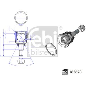 FEBI BILSTEIN Traggelenk vorne links/rechts für Hyundai Bayon, I20, Venue FEBI BILSTEIN Traggelenk vorne links/rechts für Hyundai Bayon, I20, Venue