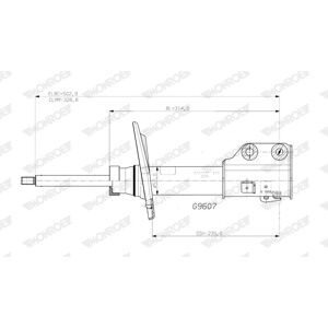 MONROE G9607 - Stoßdämpfer MONROE G9607 - Stoßdämpfer