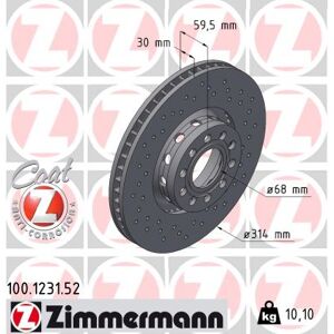 Zimmermann Bremsscheibe 100123152 Vorderachse Gelocht 314mm 30mm Für Audi Zimmermann Bremsscheibe 100123152 Vorderachse Gelocht 314mm 30mm Für Audi