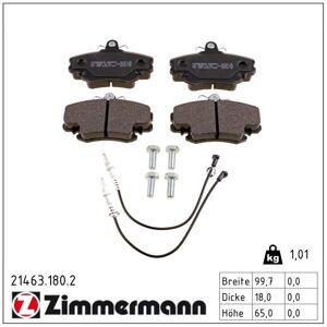 Zimmermann Bremsbelagsatz, Scheibenbremse 214631802 Vorderachse Für Citroën/peugeot Renault Dacia Zimmermann Bremsbelagsatz, Scheibenbremse 214631802 Vorderachse Für Citroën/peugeot Renault Dacia