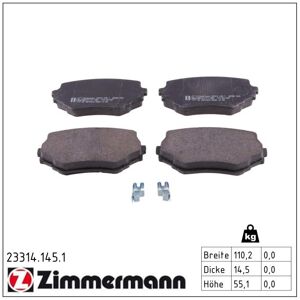 Zimmermann Bremsbelagsatz, Scheibenbremse 233141451 Vorderachse Für Suzuki Zimmermann Bremsbelagsatz, Scheibenbremse 233141451 Vorderachse Für Suzuki