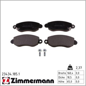 Zimmermann Bremsbelagsatz, Scheibenbremse 234341851 Vorderachse Für Ford Zimmermann Bremsbelagsatz, Scheibenbremse 234341851 Vorderachse Für Ford