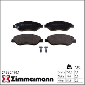 Zimmermann Bremsbelagsatz, Scheibenbremse 245501901 Vorderachse Für Opel Zimmermann Bremsbelagsatz, Scheibenbremse 245501901 Vorderachse Für Opel