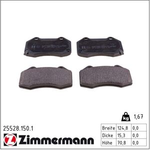 Zimmermann Bremsbelagsatz, Scheibenbremse 255281501 Vorderachse Für Opel Gm Zimmermann Bremsbelagsatz, Scheibenbremse 255281501 Vorderachse Für Opel Gm