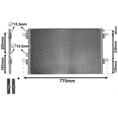 VAN WEZEL IR PLUS 43005382 - Klimaanlagenkondensator VAN WEZEL IR PLUS 43005382 - Klimaanlagenkondensator
