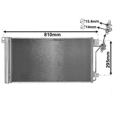 VAN WEZEL Modell 58005236 Aluminium Kondensator für VW Transporter T5 - Klimaanlagenkühler VAN WEZEL Modell 58005236 Aluminium Kondensator für VW Transporter T5 - Klimaanlagenkühler