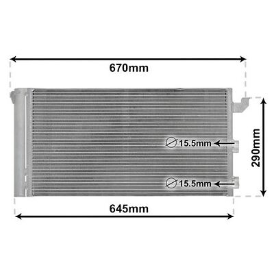VAN WEZEL 17005406 Aluminium Klimakondensator - Fiat Panda II 5-türer VAN WEZEL 17005406 Aluminium Klimakondensator - Fiat Panda II 5-türer