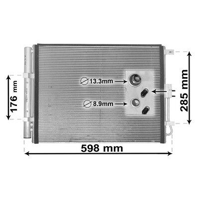 VAN WEZEL IR PLUS 82005373 Aluminium Kondensator - Klimaanlage VAN WEZEL IR PLUS 82005373 Aluminium Kondensator - Klimaanlage