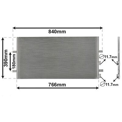 VAN WEZEL 18005407 - Klimakondensator für Ford Transit Mk6 Kastenwagen VAN WEZEL 18005407 - Klimakondensator für Ford Transit Mk6 Kastenwagen